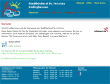 Tablet Screenshot of buecherei-lh.de